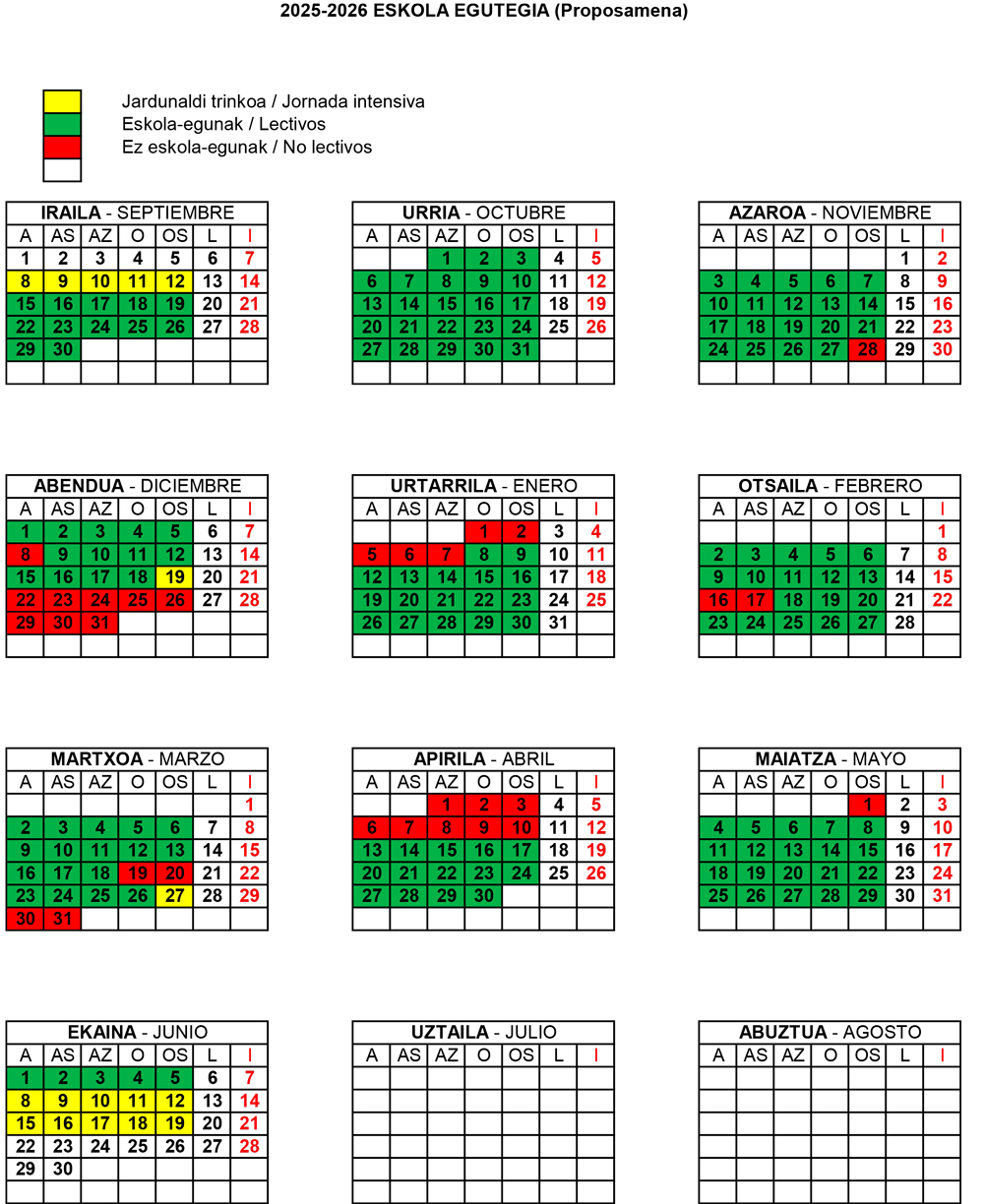 2025 2026 Egutegi Proposamena Maristak